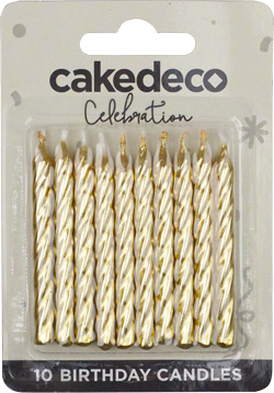 Gold Birthday Candles