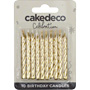 Gold Birthday Candles