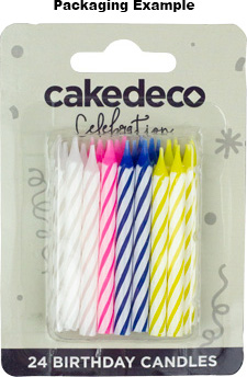 Striped Candles-Multi-Blister Card