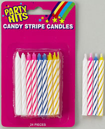 Striped Candles-Multi-Blister Card - Master Case