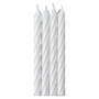 Striped Candles - White