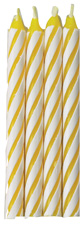 Striped Candles-Yellow-Blister Card