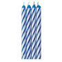 Striped Candles - Blue