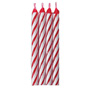 Striped Candles - Red - Blister Card