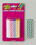 Striped Candles-Green-Blister Card
