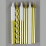 Gold Dipped Birthday Candles - Asst.