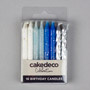Blue Palette Glitter Candles Assorted