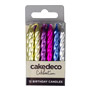 Small Metallic Candles Assorted