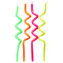 Neon Spaghetti Birthday Candles-Asst