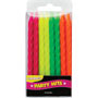 Neon Spiral Asst. Candles