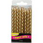 Gold Spiral Candles