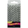 Silver Spiral Candles