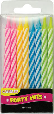 Multi Striped Candles