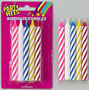 Large Striped Candles - Multi