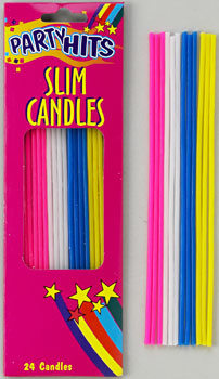 Slim Candles - Asst Colors