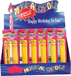 Musical Candles Display Box-36 Pcs.