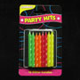 Glitter Candles - Neon Asst