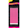 Party Shape Candles- Pink W/Holders