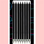 Party Shape Candles- Black W/Holders
