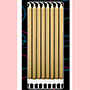 Party Shape Candles - Gold w/ Holders