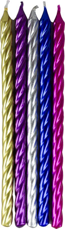 Party Candles - Metallic Asst.