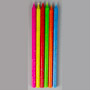 Party Candles - Glittery Bright Colors Asst.