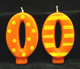 Crazy Number Candles- # 0