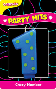 Crazy Number Candles- # 1