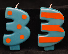 Crazy Number Candles- # 3