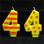 Crazy Number Candles- # 4