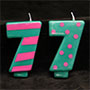 Crazy Number Candles- # 7