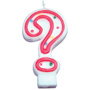 Red & White Number Candle - ?