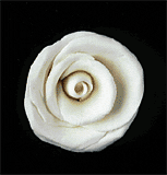Elegance Gumpaste Medium Rose - White