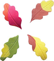 Oak Leaves - Gumpaste - Asst Colors