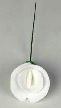 Sweet Pea Flower On Wire-White