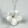 Bell Flower - Small - White W/Stem
