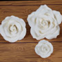 Bloomed Garden Rose-Mix Sizes-White