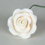 Fancy Gum Paste Rose-Small-White