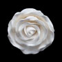 Fancy Gum Paste Rose-Large-White (No Wire)