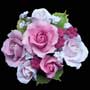 Garden Rose Topper Bouquet - Pink