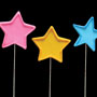Stars on Wire - Medium Hot Colors