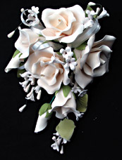 Garden Rose Spray - Jumbo - Ivory