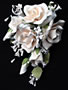 Garden Rose Spray - Jumbo - Ivory