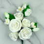 Formal Rose Spray - White