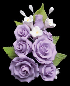 Formal Rose Spray - Violet