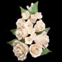 Formal Rose Spray - Ivory