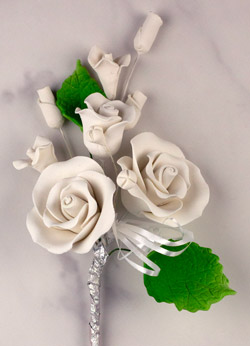 Tea Rose Spray - Small - White
