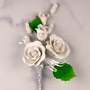 Tea Rose Spray - Small - White