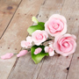 Tea Rose Spray - Small - Pink