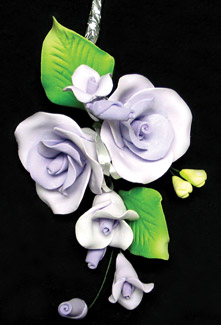 Tea Rose Spray - Small - Lavender